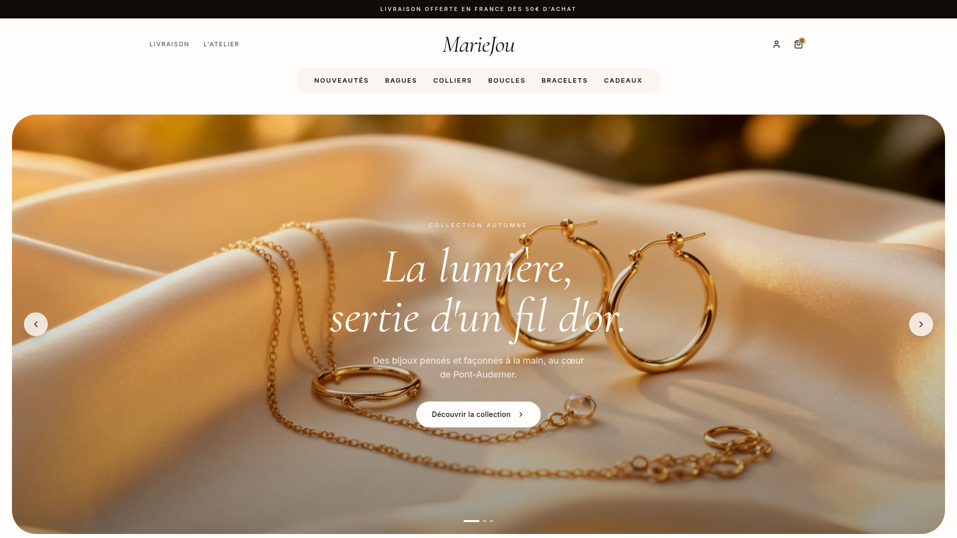 Aperçu du site MarieJou